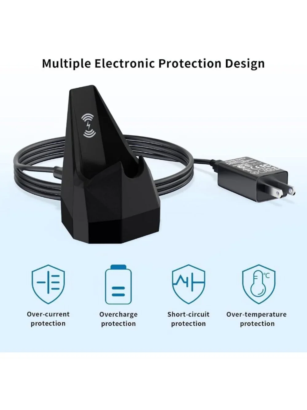 Replacement Charging Dock & AC Adapter for Wireless Electric Grooming Trimmer